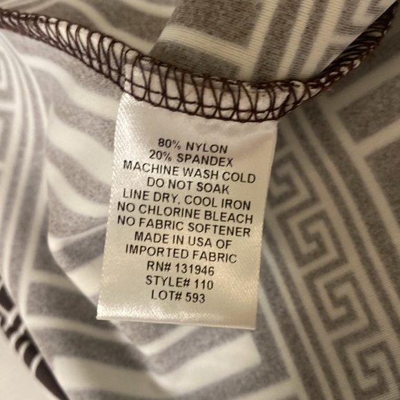 Jude Connally Brown and White Dress size Medium - Picture 5 of 6